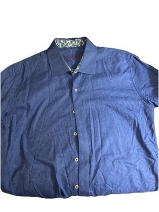 Other - Robert Graham Men's 2XL Short Sleeve Shirt, Classic Fit, Leaf Print, Button-Up